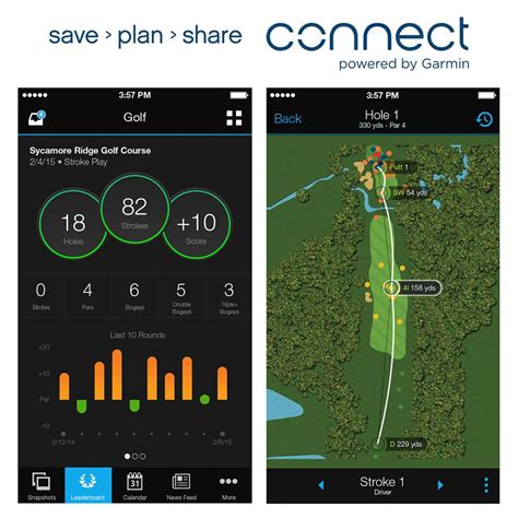 Golfers can confidently play round after round thanks to the Approach S12’s internal, rechargeable battery that lasts up to 30 hours in GPS mode. . Garmin golf app